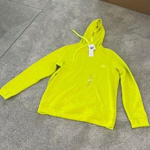 NEW with tags Adidas highlighter yellow hoodie size XL